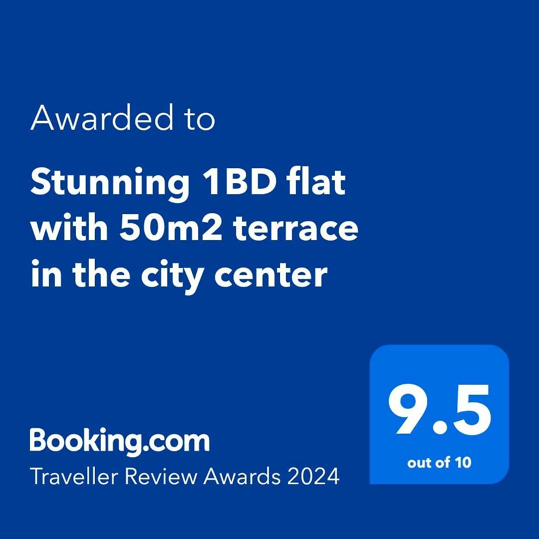 公寓 Stunning 1Bd Flat With 50M2 Terrace In The City Center 布加勒斯特